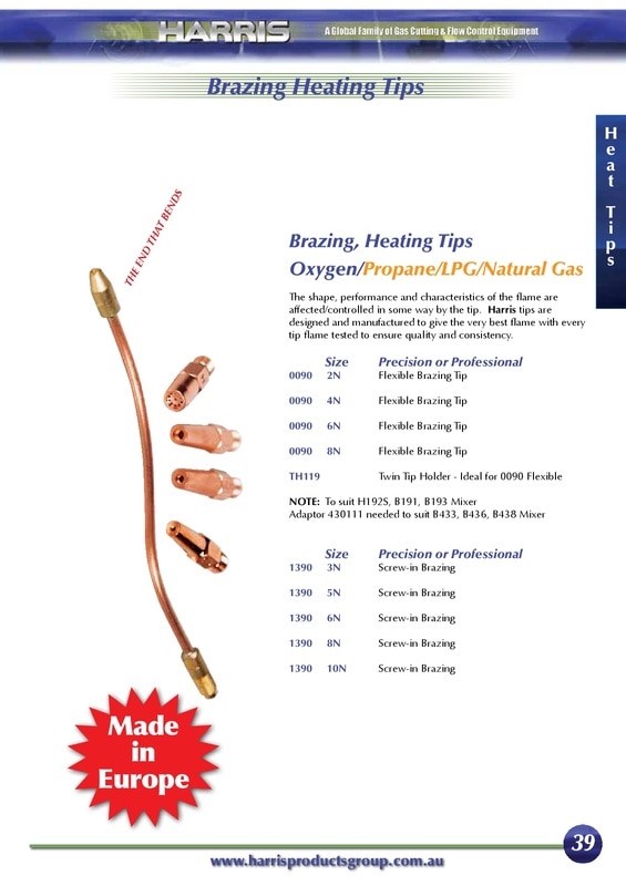 harris brazing heating tips
